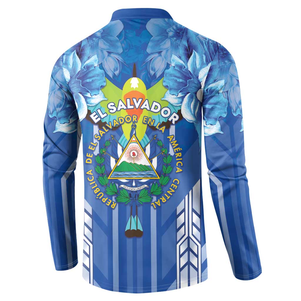 Viva El Salvador Button Sweatshirt Happy Independence Day - Wonder Print Shop