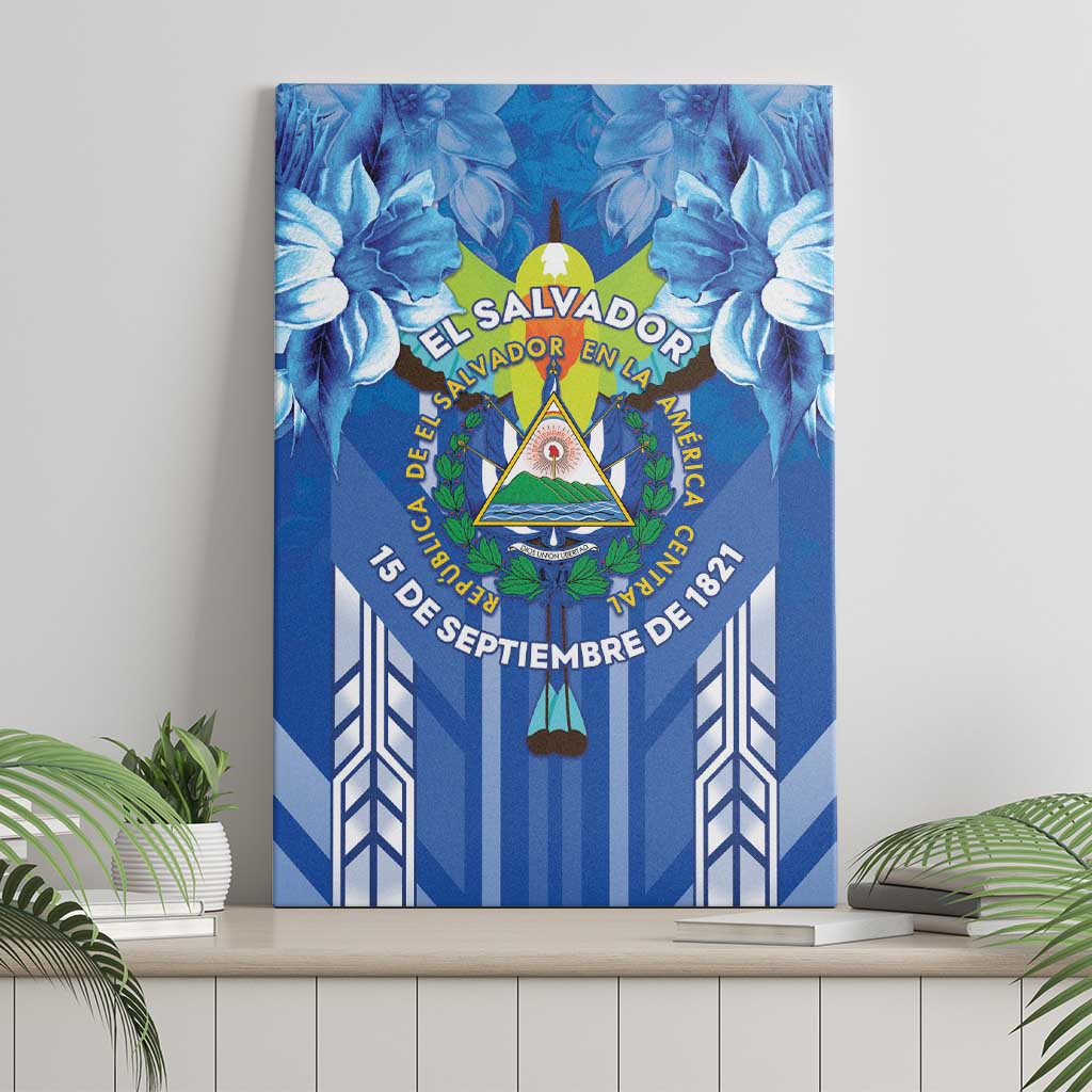 Viva El Salvador Canvas Wall Art Happy Independence Day - Wonder Print Shop