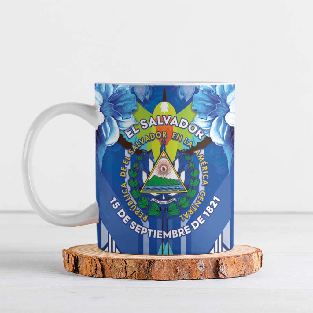 Viva El Salvador Ceramic Mug Happy Independence Day - Wonder Print Shop