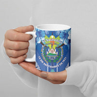 Viva El Salvador Ceramic Mug Happy Independence Day - Wonder Print Shop