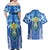 Viva El Salvador Couples Matching Off Shoulder Maxi Dress and Hawaiian Shirt Happy Independence Day - Wonder Print Shop