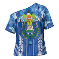 Viva El Salvador Cross Shoulder Shirt Happy Independence Day - Wonder Print Shop