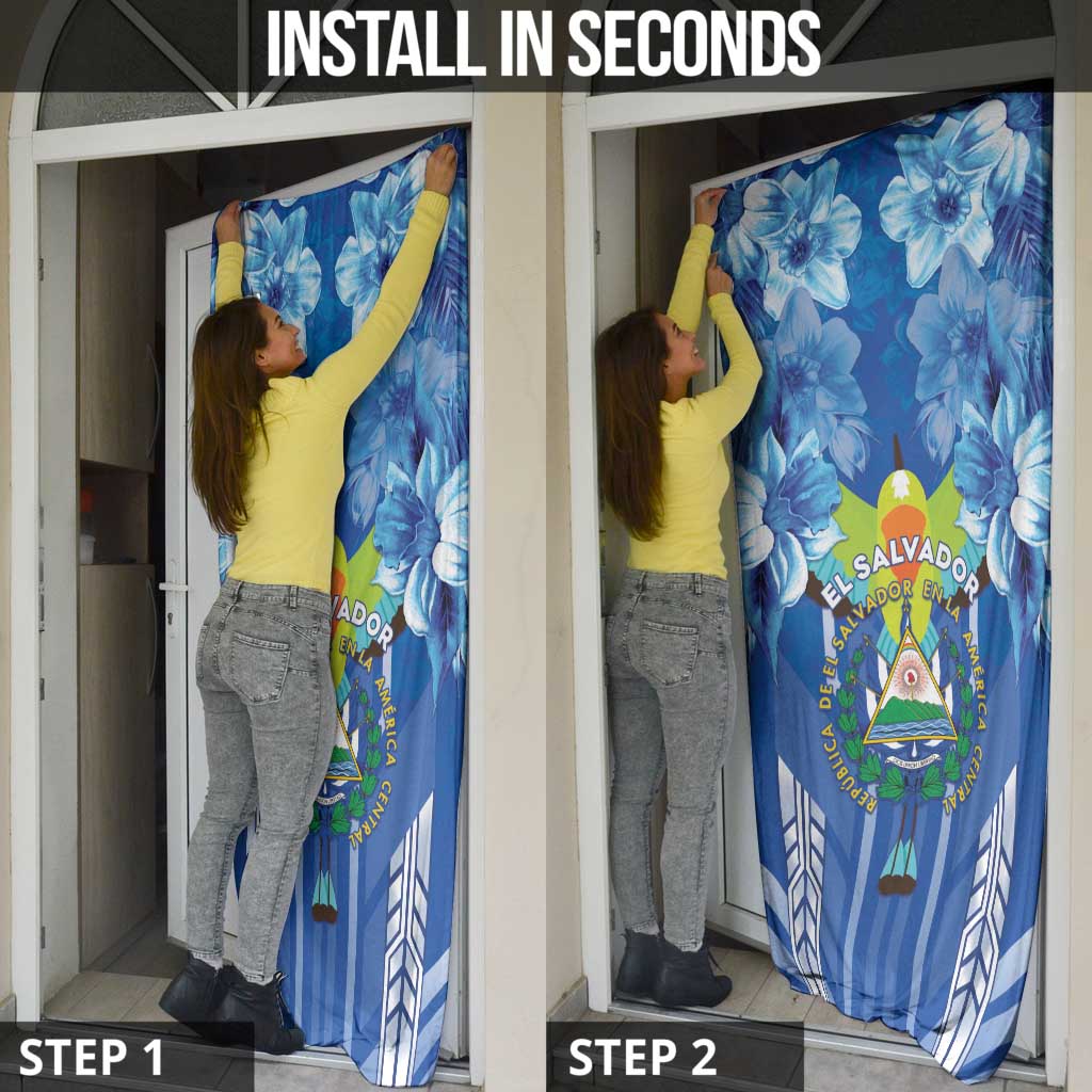 Viva El Salvador Door Cover Happy Independence Day - Wonder Print Shop