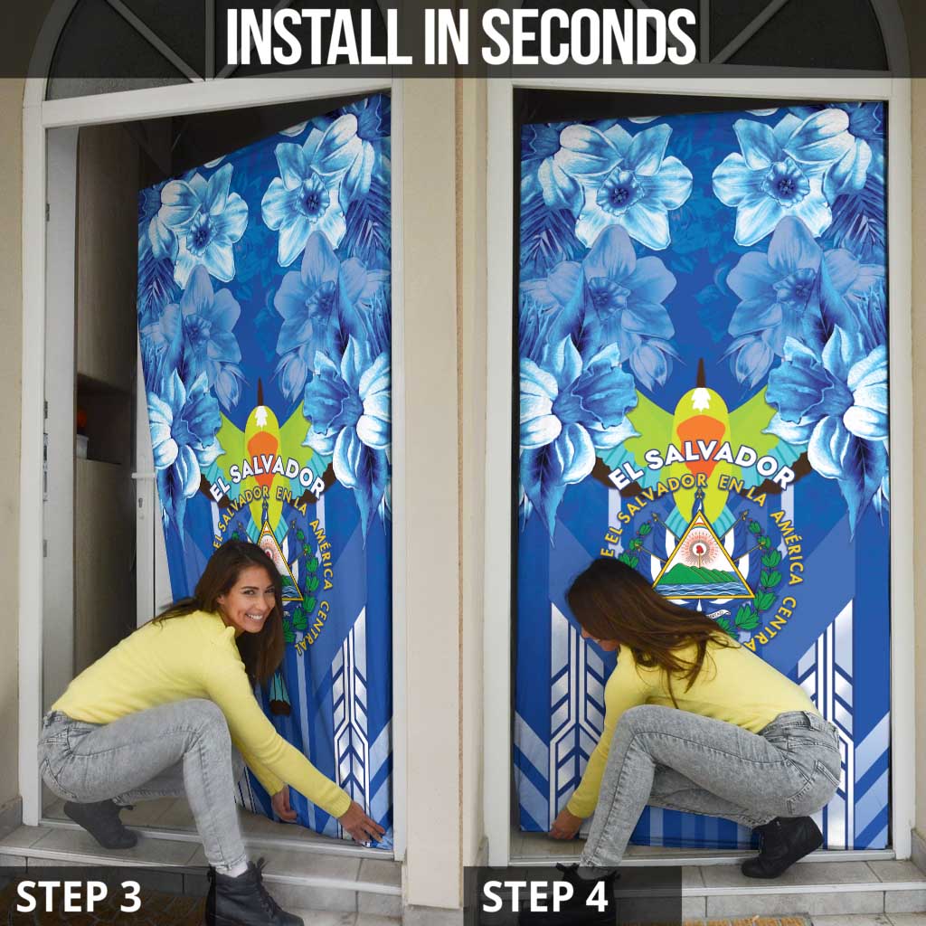 Viva El Salvador Door Cover Happy Independence Day - Wonder Print Shop