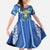 Viva El Salvador Family Matching Long Sleeve Bodycon Dress and Hawaiian Shirt Happy Independence Day - Wonder Print Shop