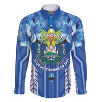 Viva El Salvador Family Matching Long Sleeve Bodycon Dress and Hawaiian Shirt Happy Independence Day - Wonder Print Shop
