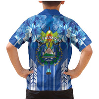 Viva El Salvador Family Matching Mermaid Dress and Hawaiian Shirt Happy Independence Day - Wonder Print Shop