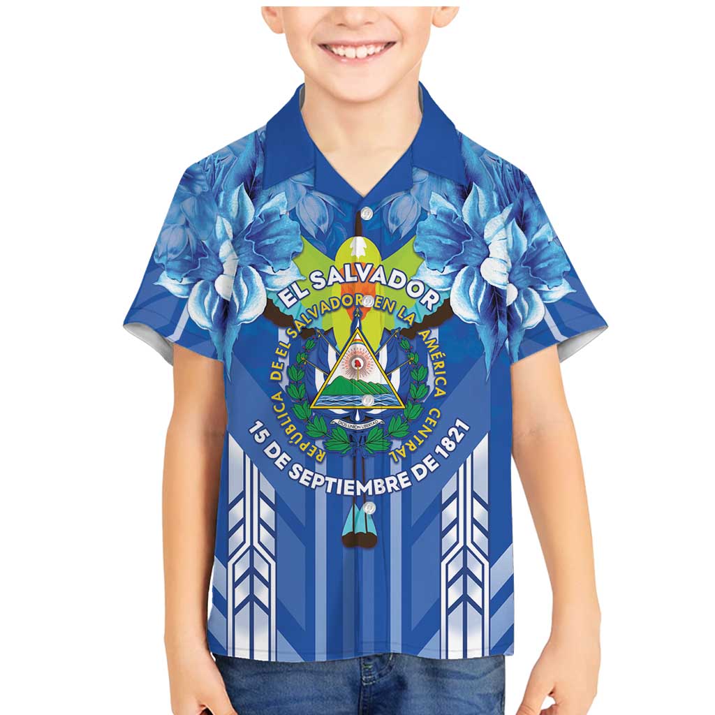 Viva El Salvador Family Matching Mermaid Dress and Hawaiian Shirt Happy Independence Day - Wonder Print Shop