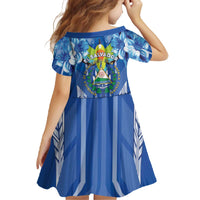 Viva El Salvador Family Matching Off The Shoulder Long Sleeve Dress and Hawaiian Shirt Happy Independence Day - Wonder Print Shop