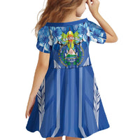 Viva El Salvador Family Matching Off Shoulder Maxi Dress and Hawaiian Shirt Happy Independence Day - Wonder Print Shop