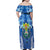Viva El Salvador Family Matching Off Shoulder Maxi Dress and Hawaiian Shirt Happy Independence Day - Wonder Print Shop