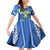 Viva El Salvador Family Matching Off Shoulder Short Dress and Hawaiian Shirt Happy Independence Day - Wonder Print Shop
