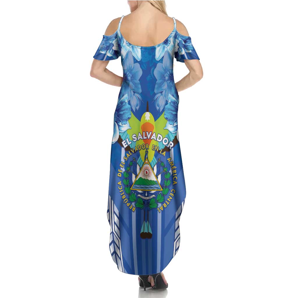 Viva El Salvador Family Matching Summer Maxi Dress and Hawaiian Shirt Happy Independence Day - Wonder Print Shop