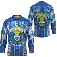 Viva El Salvador Hockey Jersey Happy Independence Day - Wonder Print Shop
