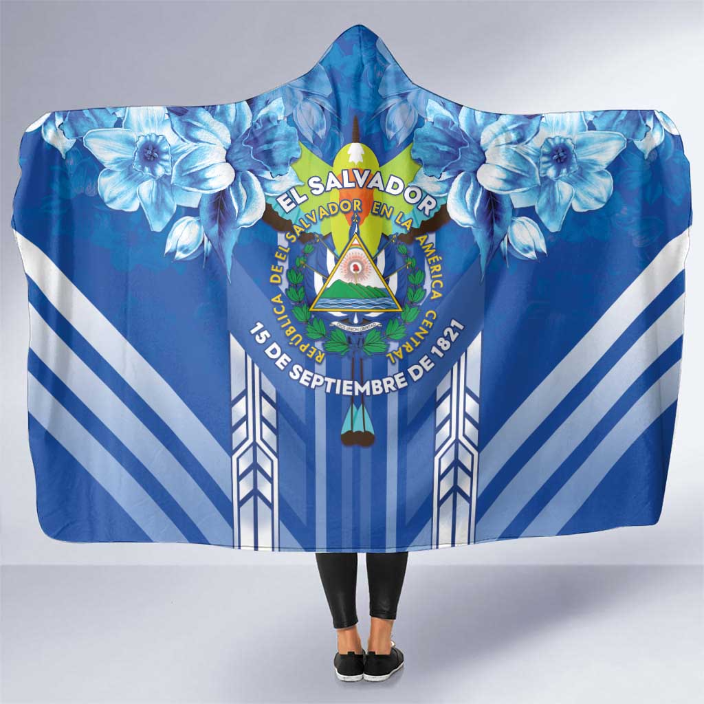 Viva El Salvador Hooded Blanket Happy Independence Day - Wonder Print Shop