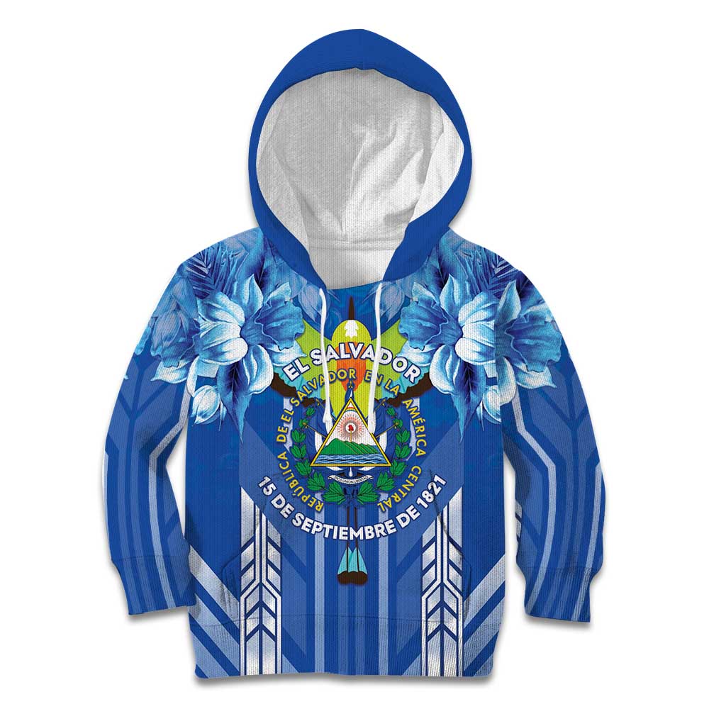 Viva El Salvador Kid Hoodie Happy Independence Day - Wonder Print Shop