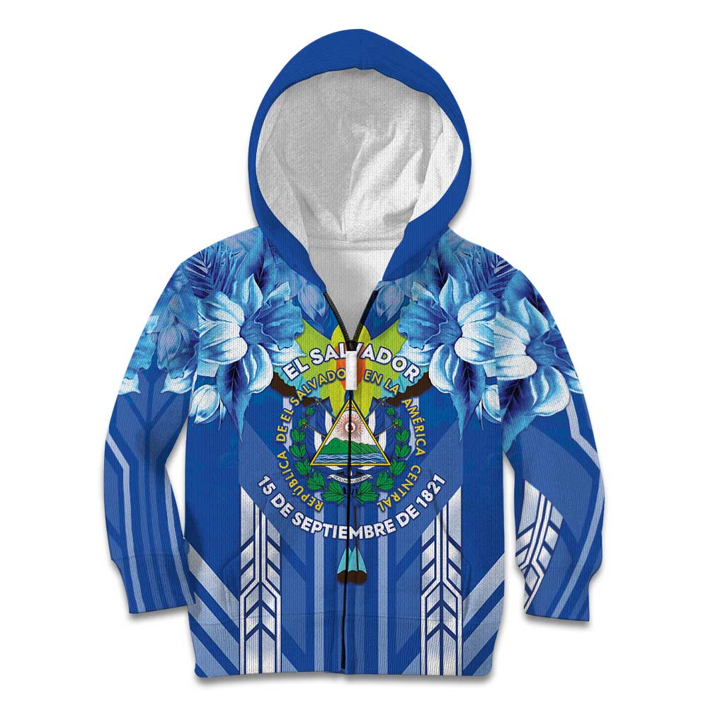 Viva El Salvador Kid Hoodie Happy Independence Day - Wonder Print Shop