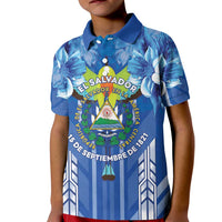 Viva El Salvador Kid Polo Shirt Happy Independence Day - Wonder Print Shop