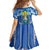 Viva El Salvador Kid Short Sleeve Dress Happy Independence Day - Wonder Print Shop