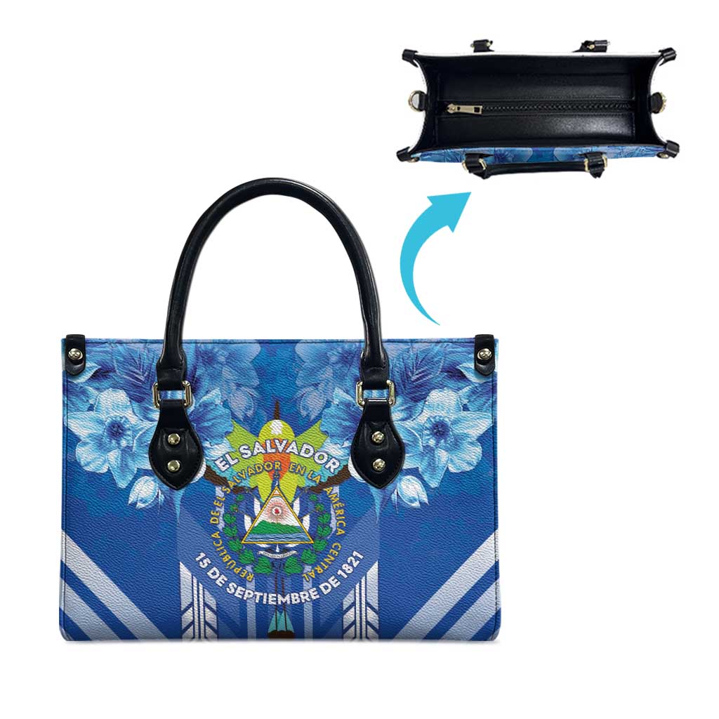 Viva El Salvador Leather Bag Happy Independence Day - Wonder Print Shop