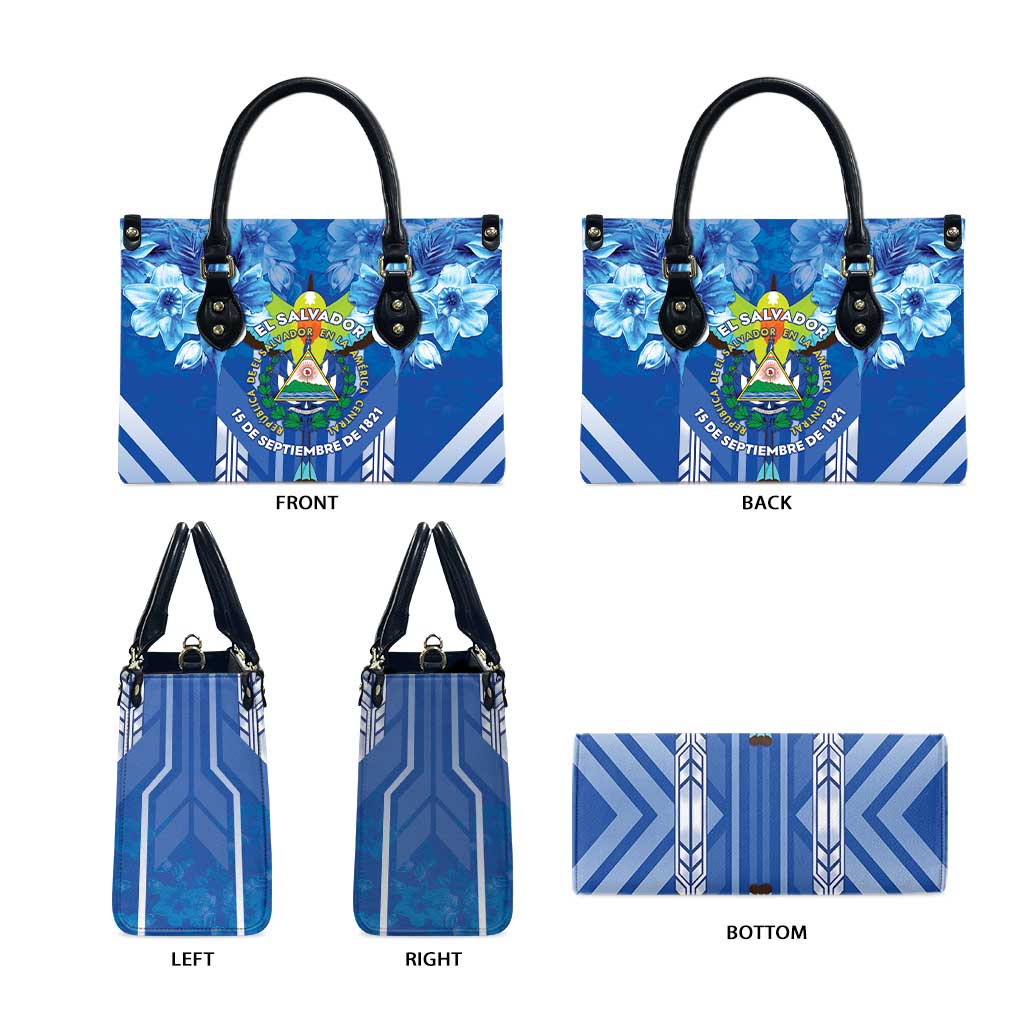 Viva El Salvador Leather Bag Happy Independence Day - Wonder Print Shop