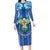 Viva El Salvador Long Sleeve Bodycon Dress Happy Independence Day - Wonder Print Shop