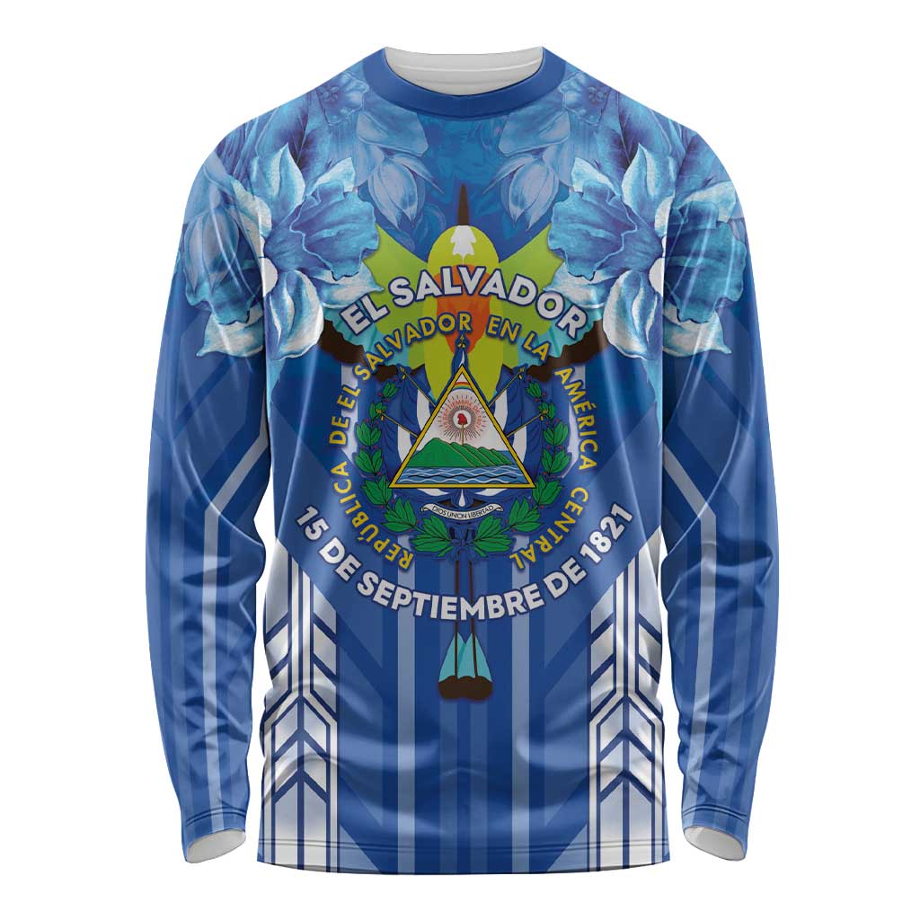 Viva El Salvador Long Sleeve Shirt Happy Independence Day - Wonder Print Shop