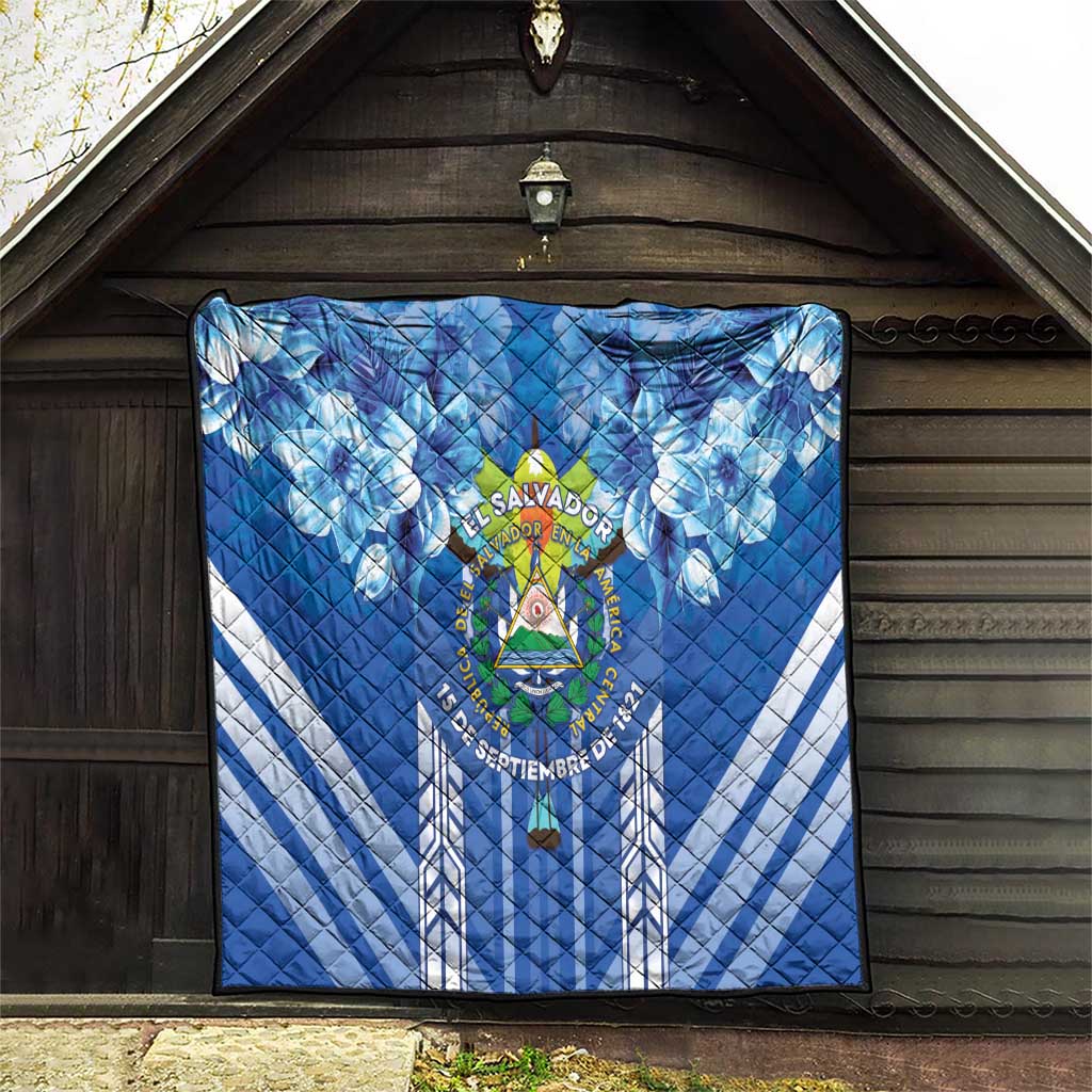 Viva El Salvador Quilt Happy Independence Day - Wonder Print Shop