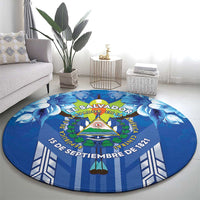 Viva El Salvador Round Carpet Happy Independence Day - Wonder Print Shop