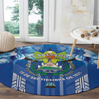 Viva El Salvador Round Carpet Happy Independence Day - Wonder Print Shop
