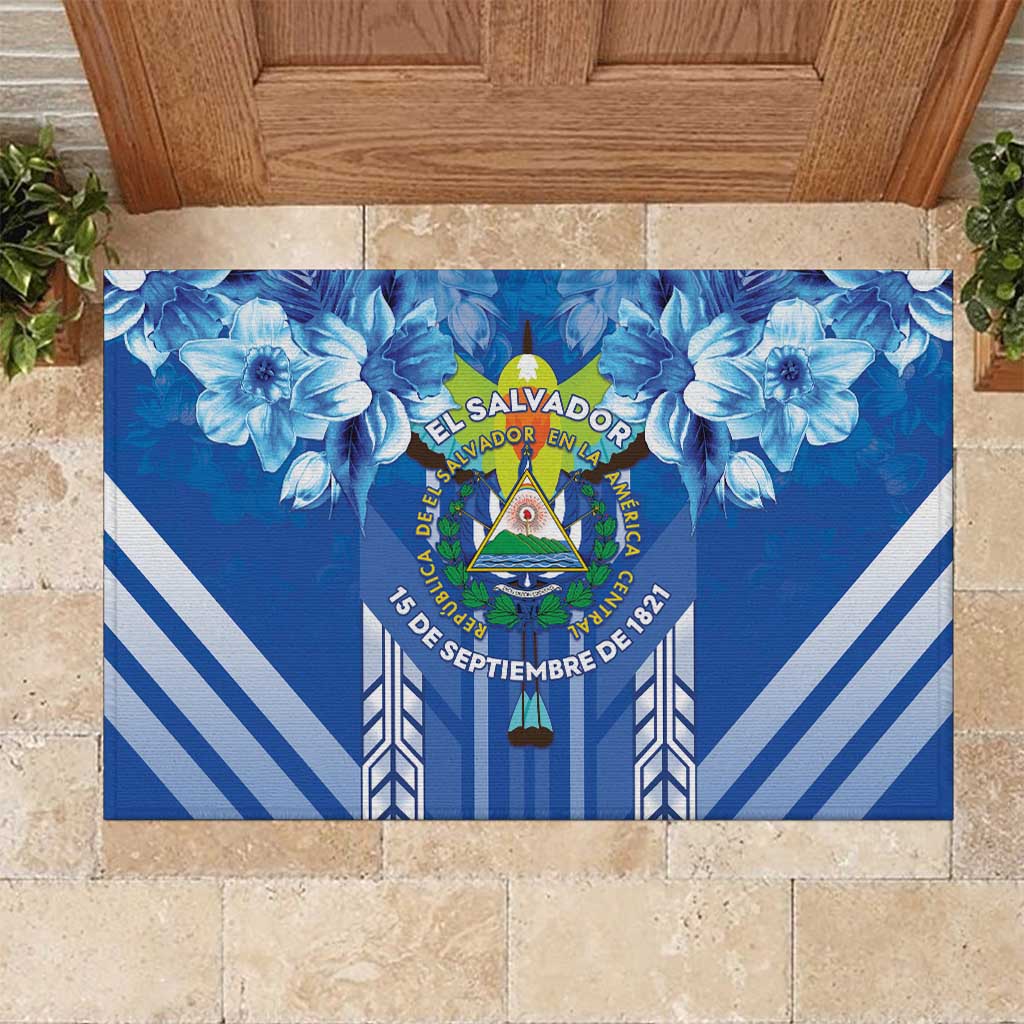 Viva El Salvador Rubber Doormat Happy Independence Day - Wonder Print Shop