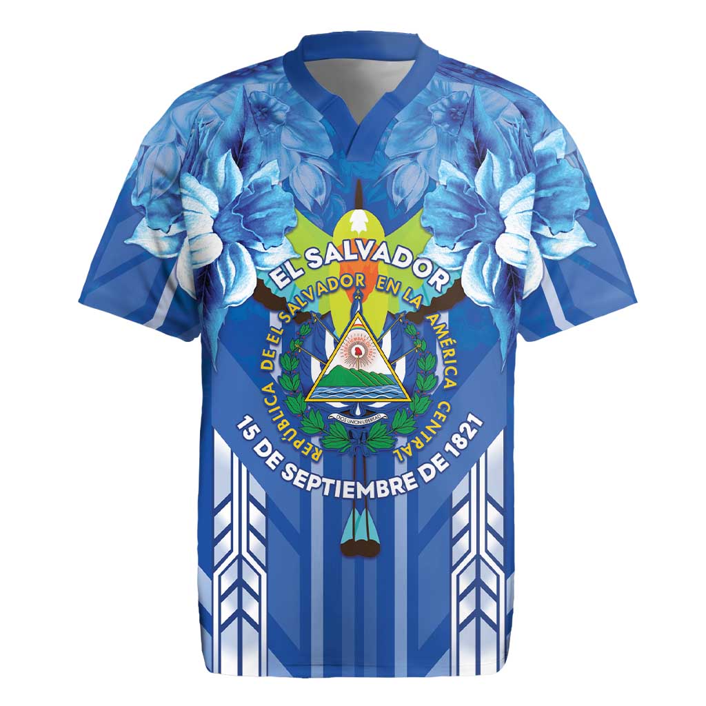 Viva El Salvador Rugby Jersey Happy Independence Day - Wonder Print Shop