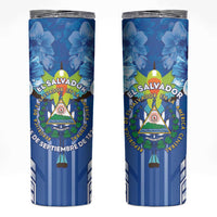 Viva El Salvador Skinny Tumbler Happy Independence Day - Wonder Print Shop