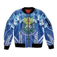 Viva El Salvador Sleeve Zip Bomber Jacket Happy Independence Day - Wonder Print Shop
