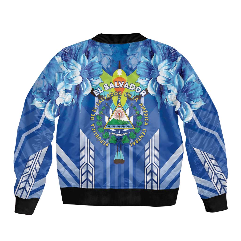 Viva El Salvador Sleeve Zip Bomber Jacket Happy Independence Day - Wonder Print Shop