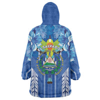 Viva El Salvador Wearable Blanket Hoodie Happy Independence Day - Wonder Print Shop
