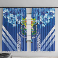 Viva El Salvador Window Curtain Happy Independence Day - Wonder Print Shop
