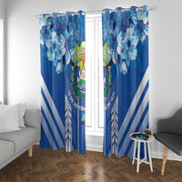 Viva El Salvador Window Curtain Happy Independence Day - Wonder Print Shop