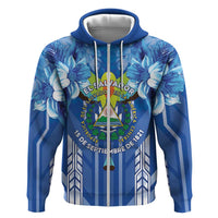 Viva El Salvador Zip Hoodie Happy Independence Day - Wonder Print Shop