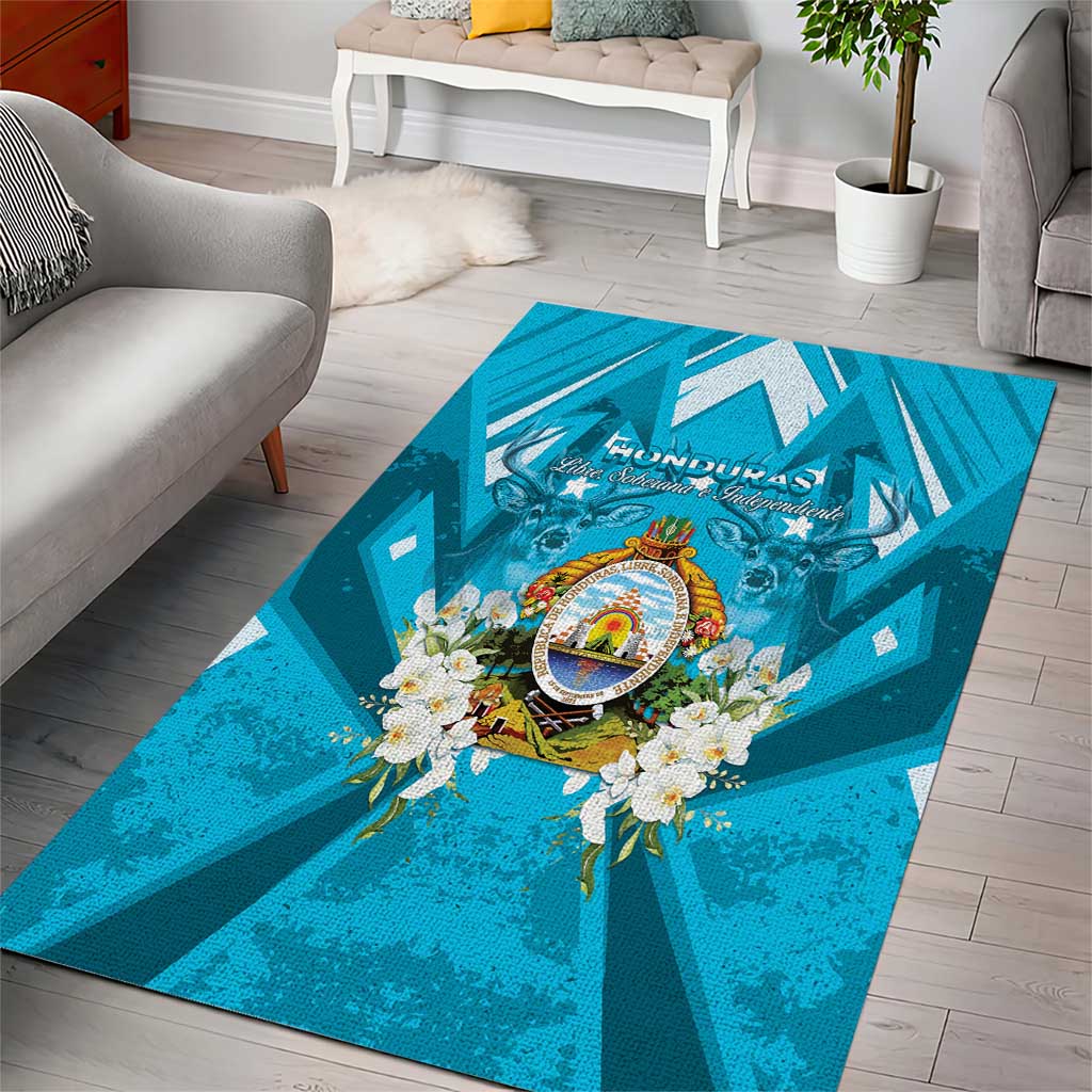 Honduras Independence Day Area Rug Coat Of Arms Special Style - Wonder Print Shop