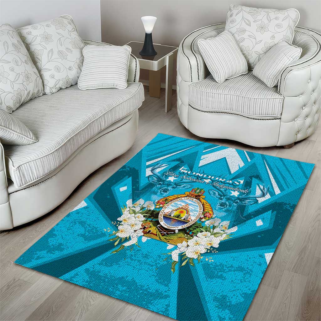 Honduras Independence Day Area Rug Coat Of Arms Special Style - Wonder Print Shop