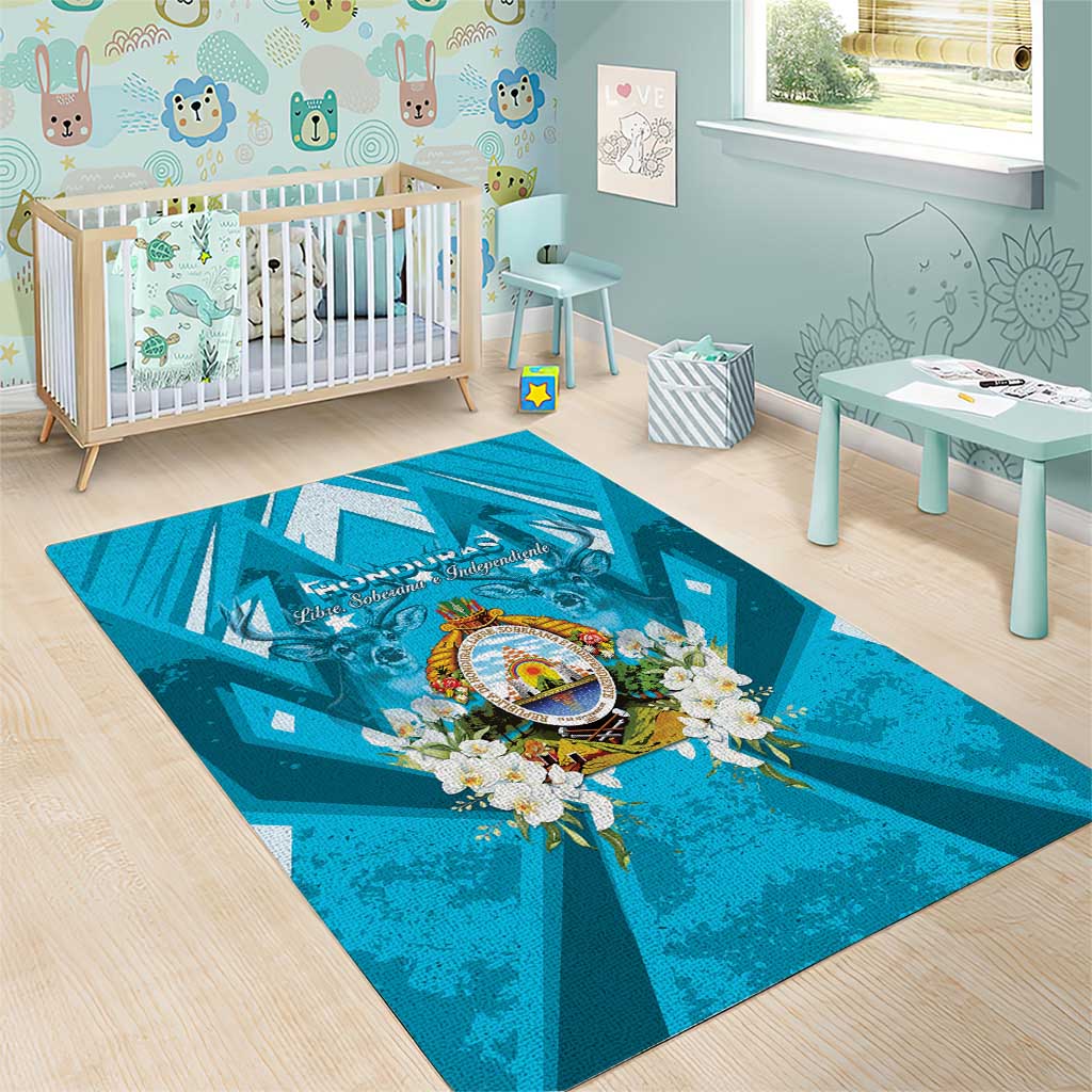 Honduras Independence Day Area Rug Coat Of Arms Special Style - Wonder Print Shop