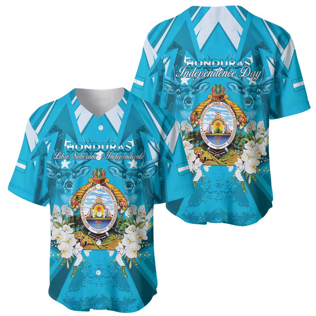 Honduras Independence Day Baseball Jersey Coat Of Arms Special Style - Wonder Print Shop