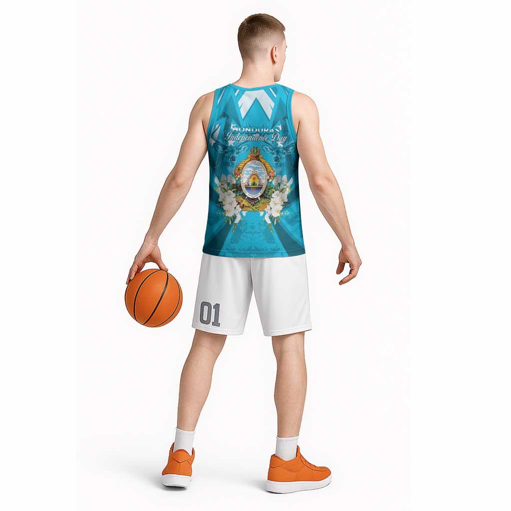 Honduras Independence Day Basketball Jersey Coat Of Arms Special Style - Wonder Print Shop