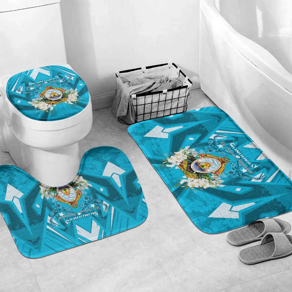 Honduras Independence Day Bathroom Set Coat Of Arms Special Style - Wonder Print Shop