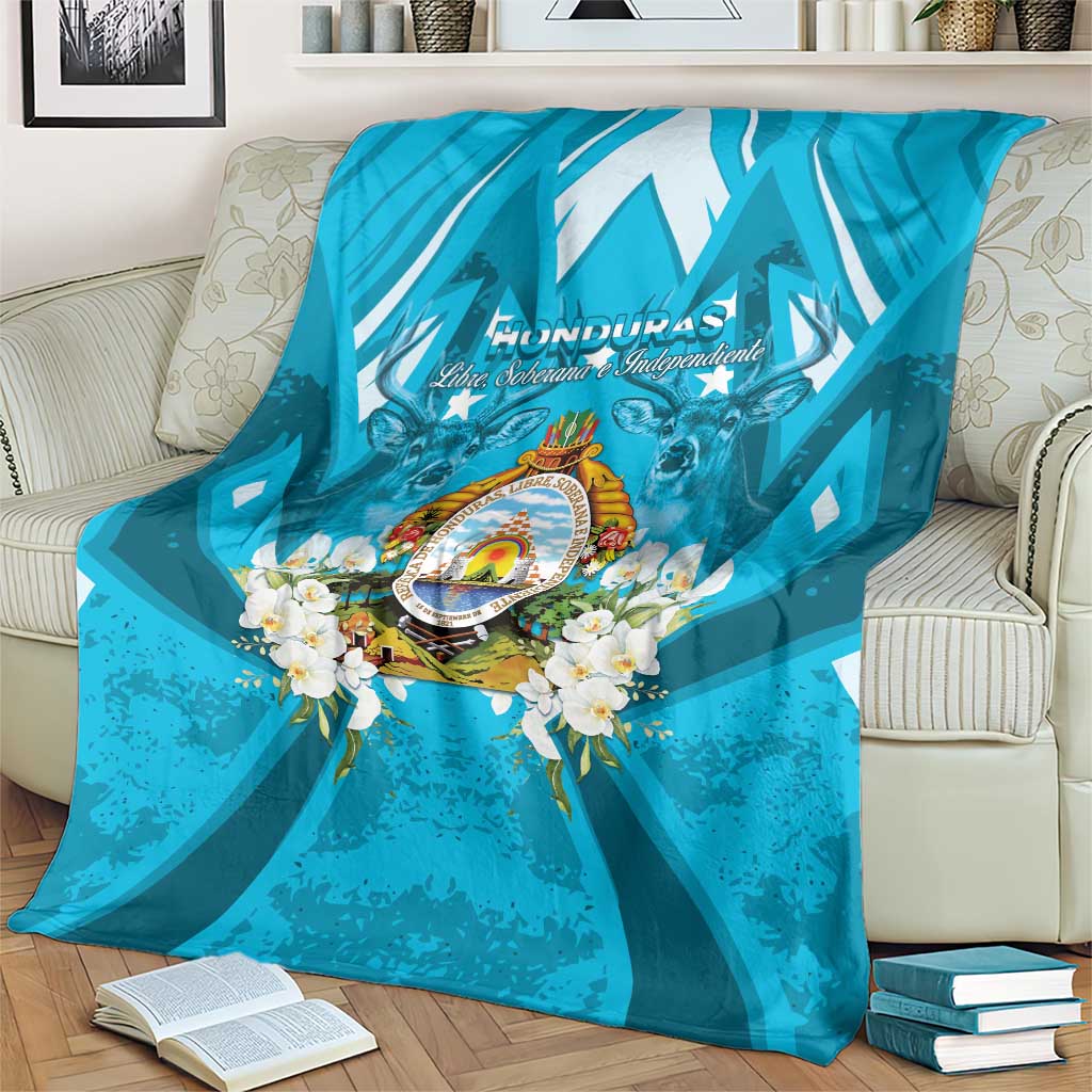 Honduras Independence Day Blanket Coat Of Arms Special Style - Wonder Print Shop