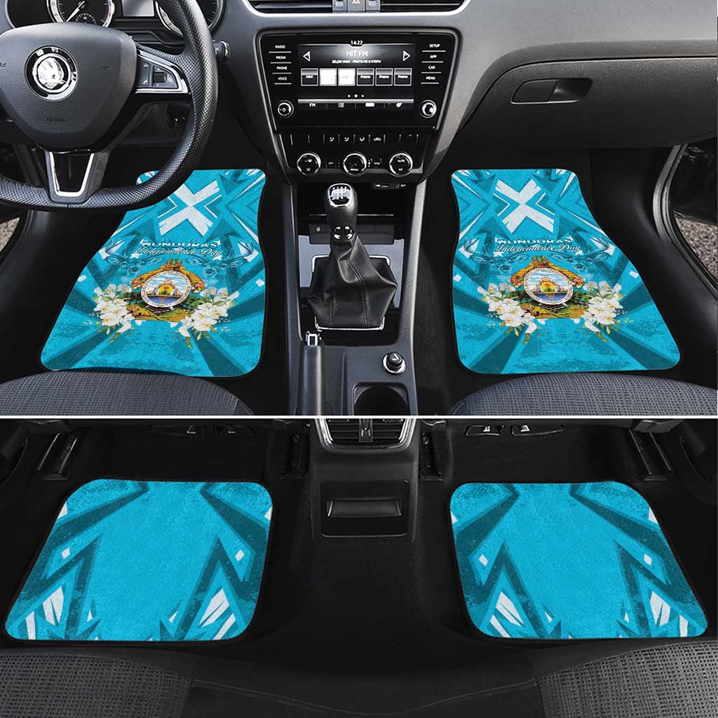 Honduras Independence Day Car Mats Coat Of Arms Special Style - Wonder Print Shop