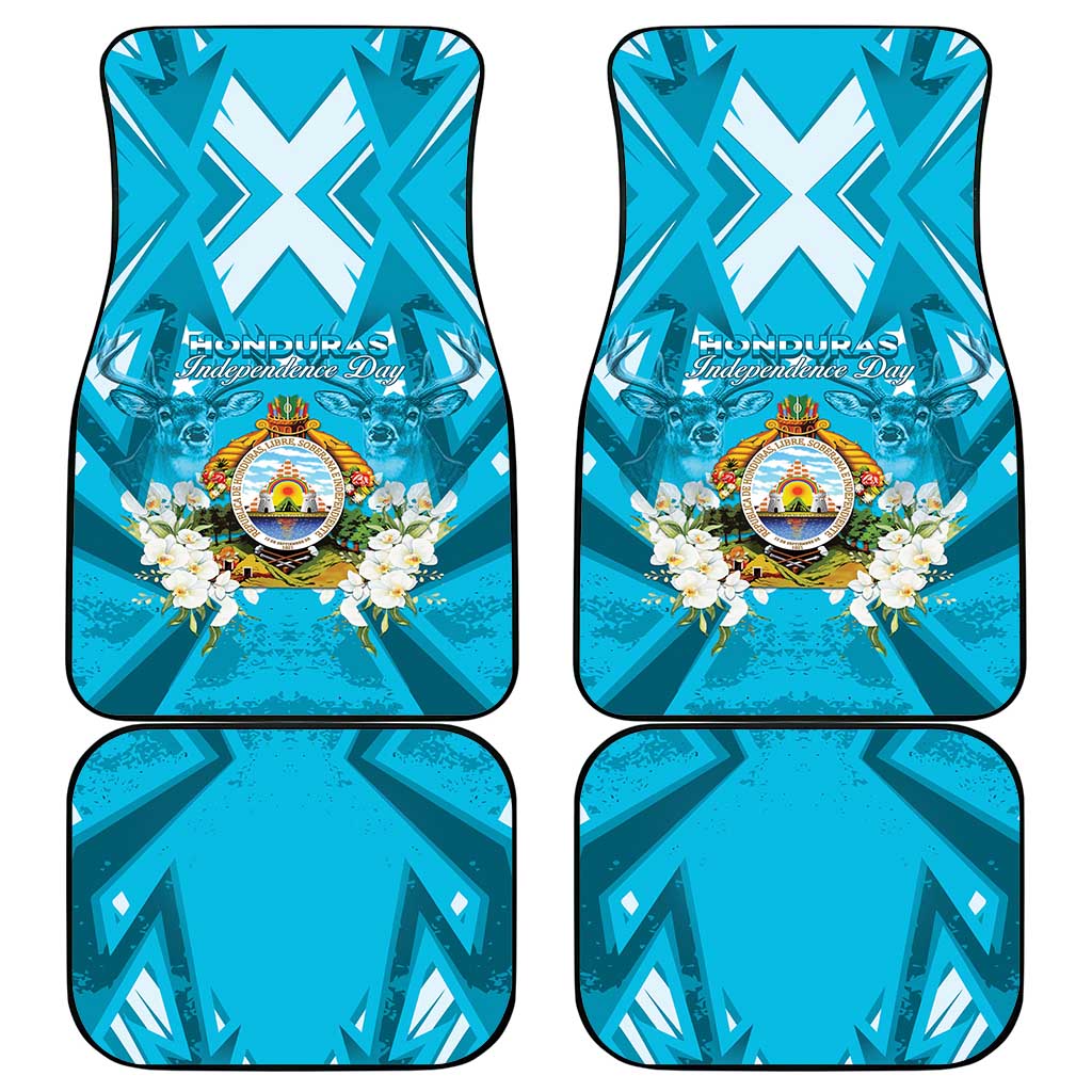 Honduras Independence Day Car Mats Coat Of Arms Special Style - Wonder Print Shop