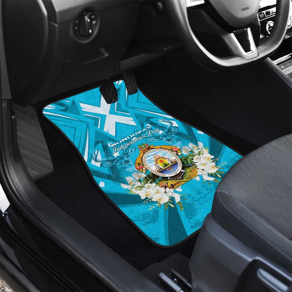 Honduras Independence Day Car Mats Coat Of Arms Special Style - Wonder Print Shop