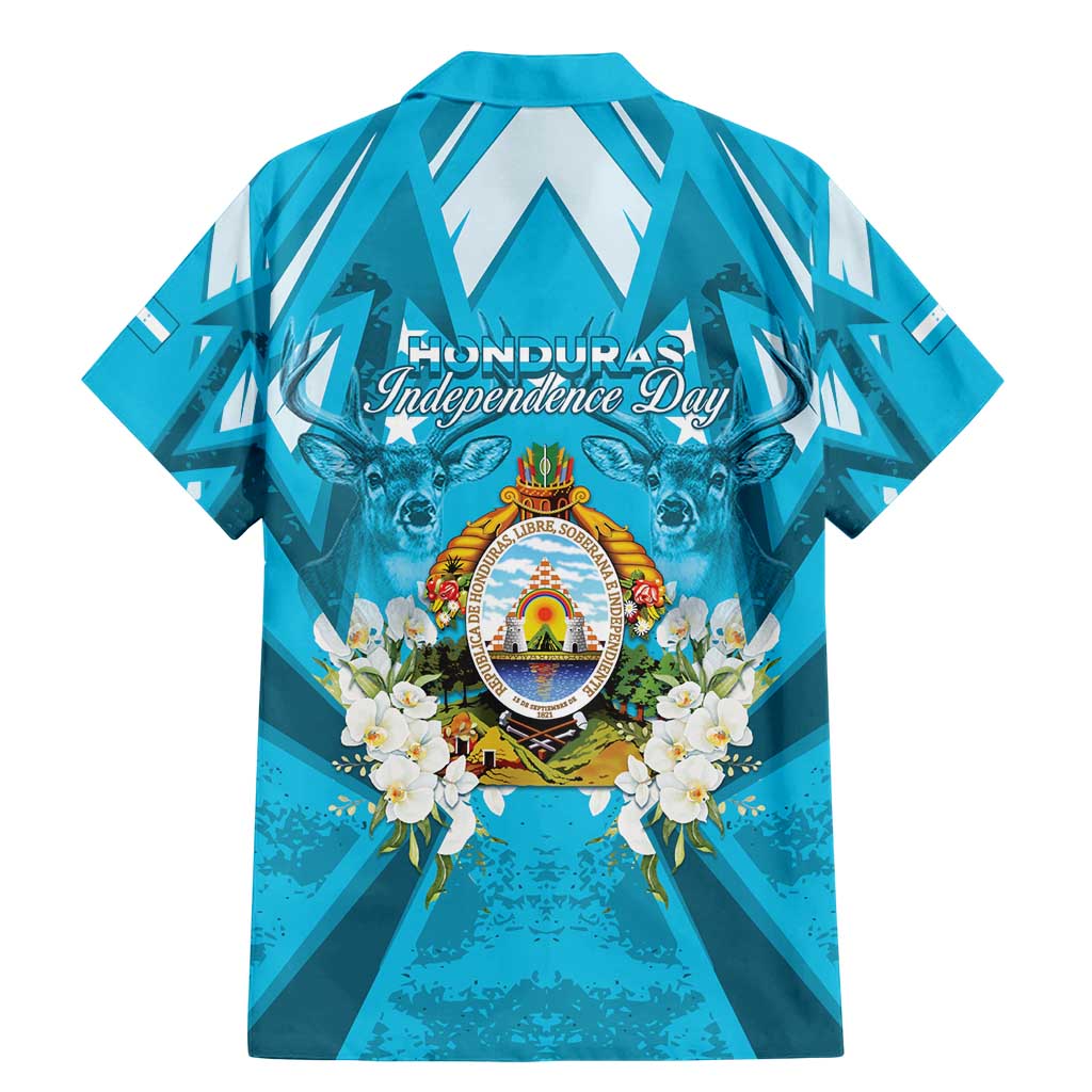 Honduras Independence Day Family Matching Mermaid Dress and Hawaiian Shirt Coat Of Arms Special Style - Wonder Print Shop